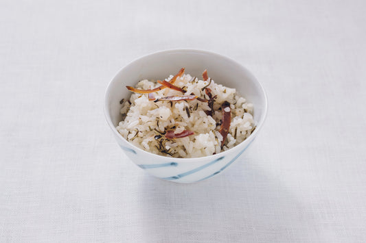 厚削りと細昆布の炊き込みご飯