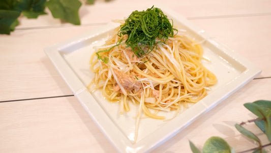 白ねぎとシーチキンの冷製パスタ