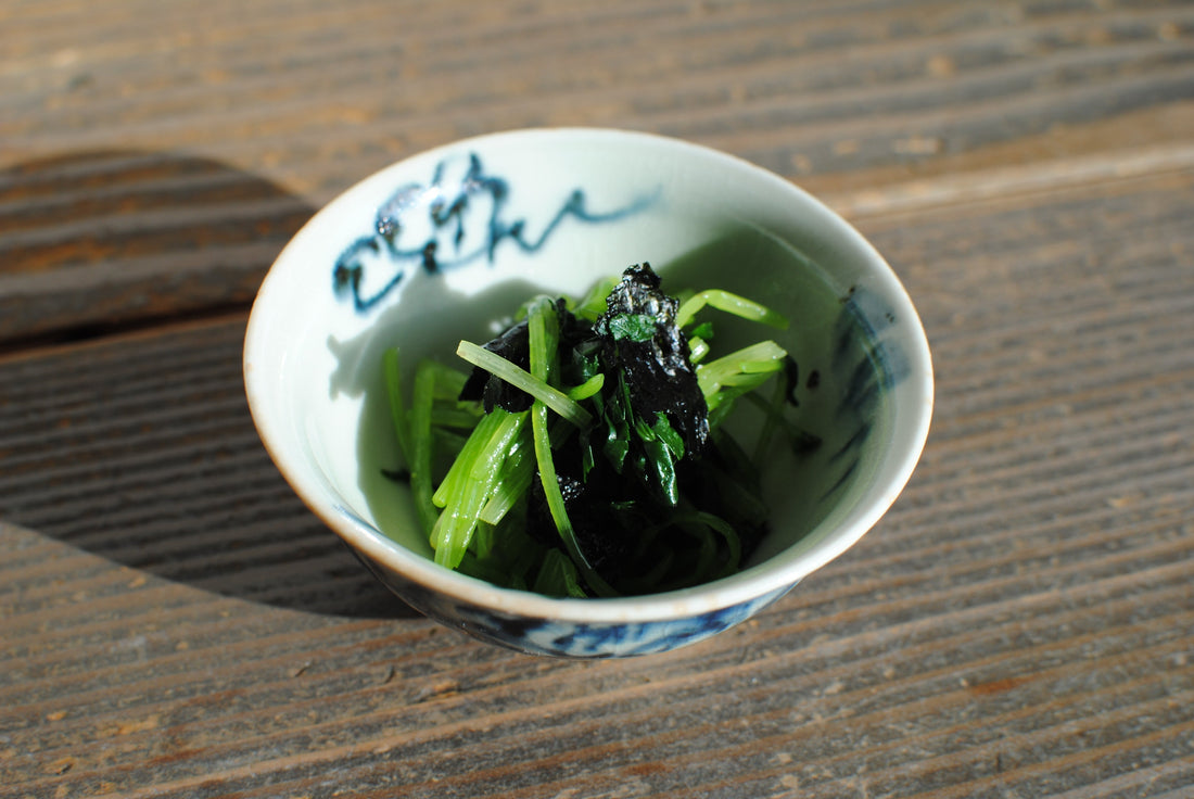 三つ葉と海苔のお浸し