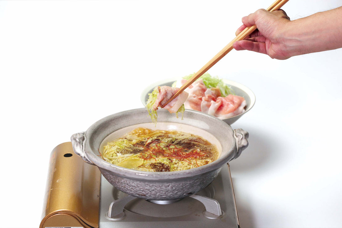 豚バラとキャベツのぽかぽか生姜鍋